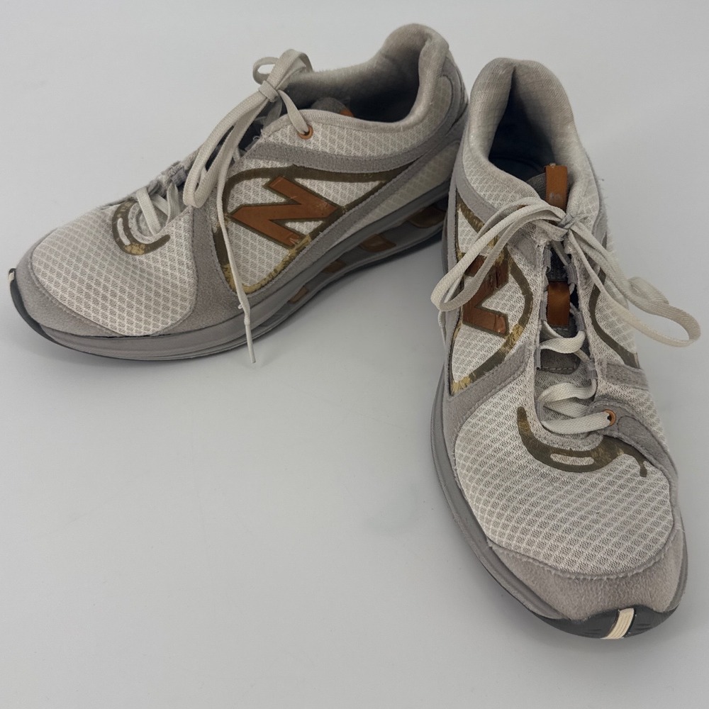 New Balance WW855MT Womens Walking Shoes 8.5 Grey Bronze Mesh Sneakers